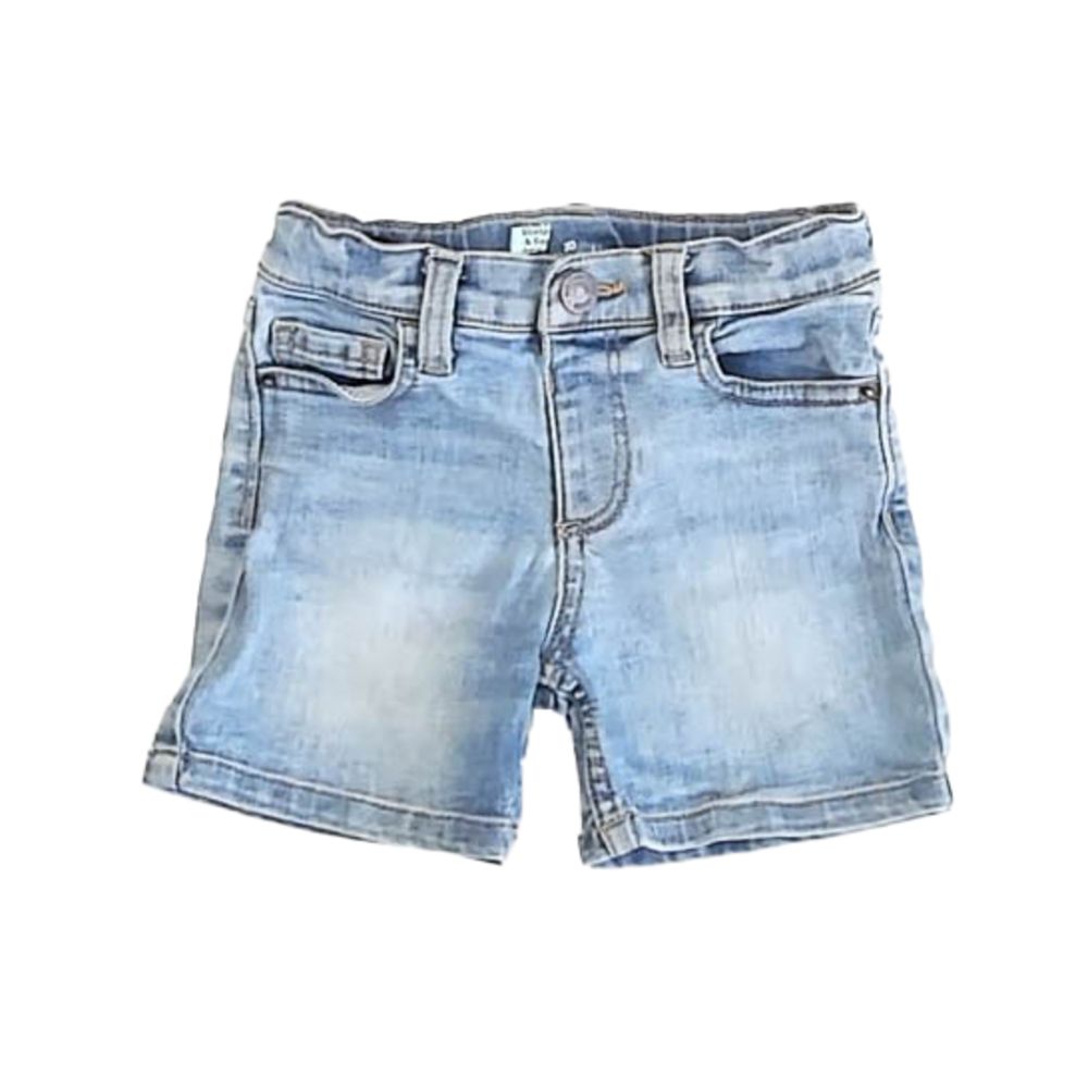 Primary.com Girls Blue Jean Shorts size: 3T